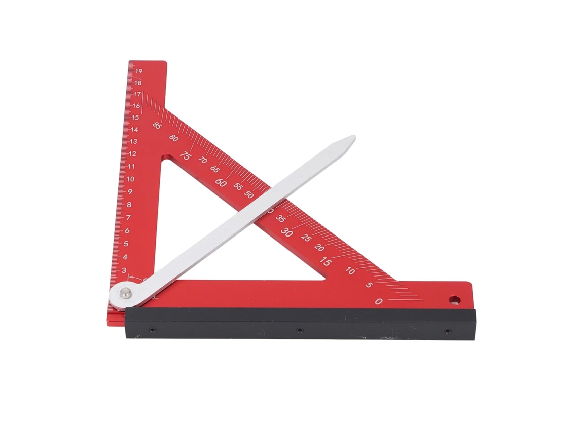 Esquadro Ergonômico Em Liga De Alumínio Para Trabalhos De Marcenaria E