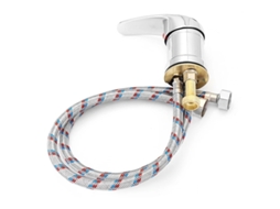 Kit de Base de Torneira Monomando com Mangueiras Flexíveis de Água Quente e Fria ZYBLSSBB