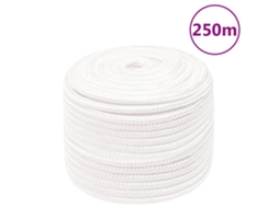 Vidaxl Corda De Barco 12 Mm 250 M Polipropileno Branco Completo