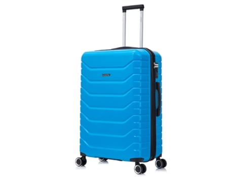 Mala Grande Expansível Abspc 75x49x31cm 33,50cm Estendida | 114l 123l | 28 Polegadas | 25kg Com Fecho De Combinação Semi Rígido Turquesa Raykong