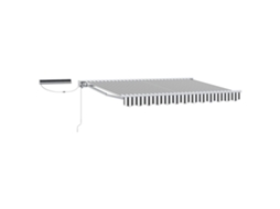 Conjunto 1 Toldo Retrátil Elétrico Vidaxl Branco Alumínio (3 X 2,5 M)