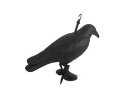Espantalho para pássaros de plástico com corvos pretos, repelente para jardim externo LAXISCREED