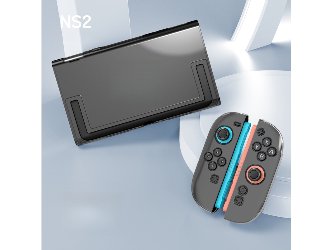 Capa para Nintendo Switch 2, Protetora de Tpu com Alça Macia SPQMENT (transparente)