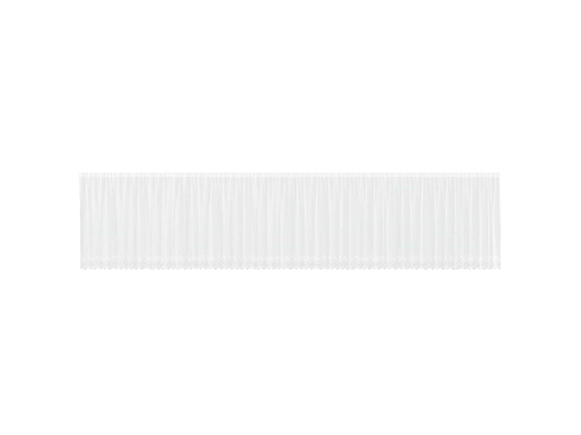 Conjunto 1 Cortina De Renda Vidaxl Branco Poliéster (180 X 1200 Cm)