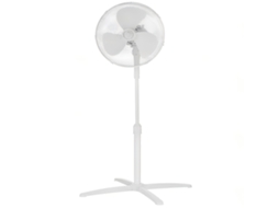 Ventilador de Pé Aigostar 16 Polegadas 3 Pás, 3 Velocidades, Altura Ajustável, Oscilante, Branco para Casa e Comércio SINI TECH STORE