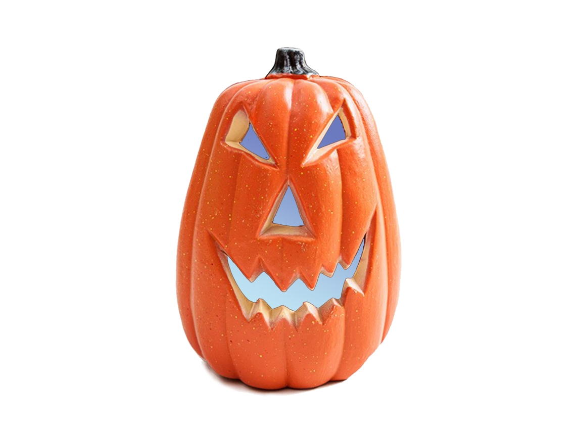 Laxiscreed Abóbora De Halloween Lisa De 5,5 Polegadas Com Luz, Decoração Divertida Para Interior E Exterior