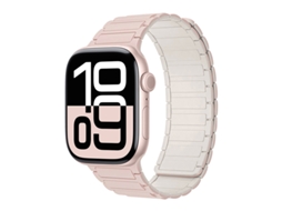 Bracelete Para Apple Watch 38/40/41/42mm Luz Rosa-estrelada Cuich