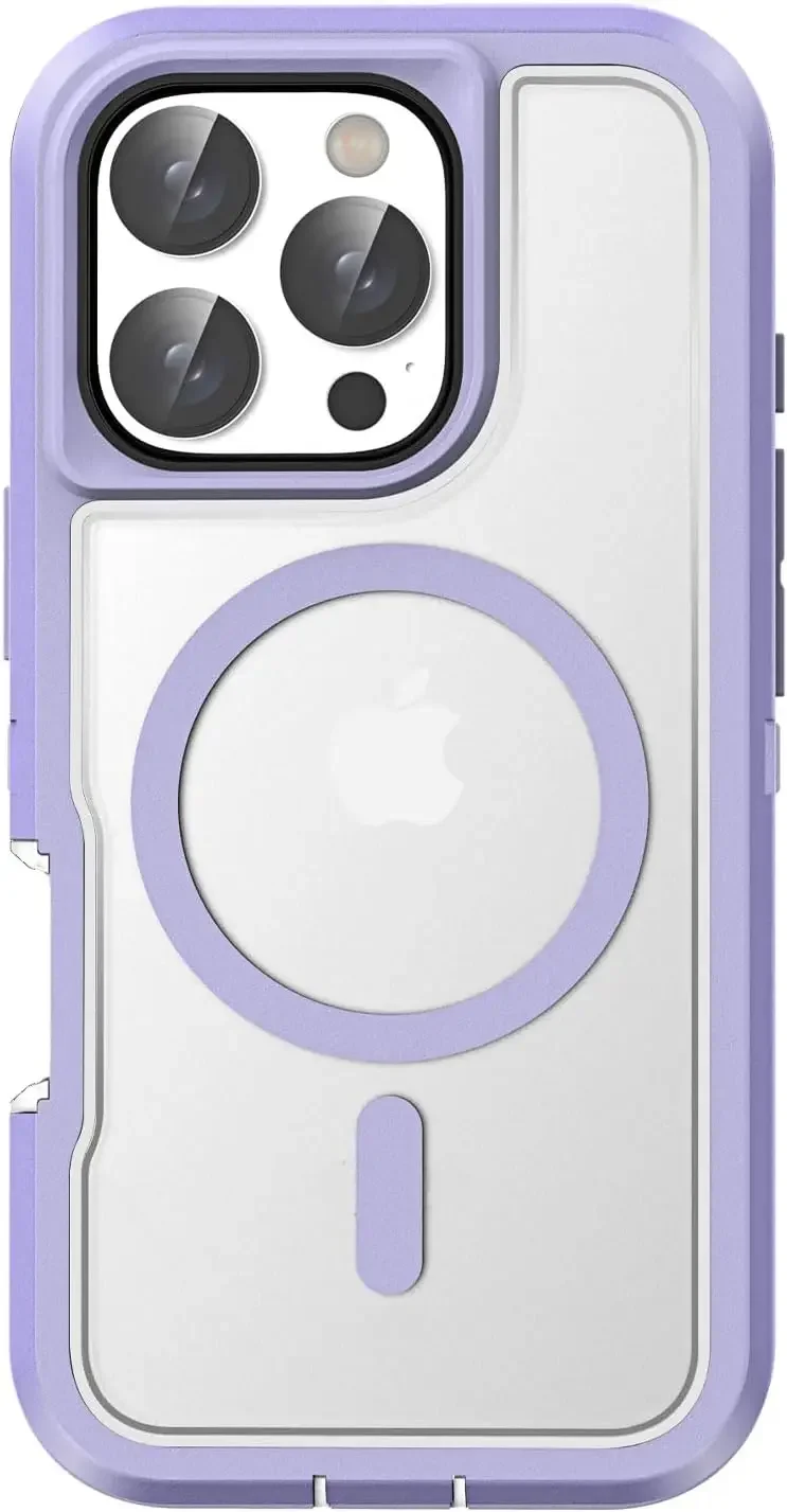 (roxo, Iphone 14 Pro Max) Capa Protetora Magnética, Resistente A Impactos E Com Proteção Reforçada.