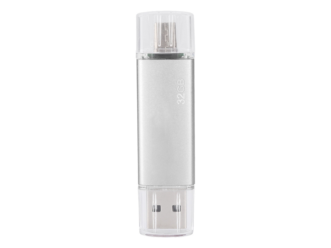 Pen Drive Portátil LAXISCREED Otg Usb 2.0 Prata