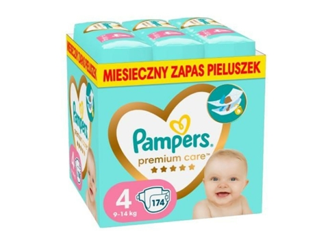 Fraldas Descartáveis PAMPERS 4-5 174 Unidades