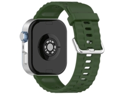 Bracelete Para Huawei Watch Fit 4 Pro / Fit 4 / Fit 3 - Silicone Cor Sólida - Fivela Prateada Verde-exército