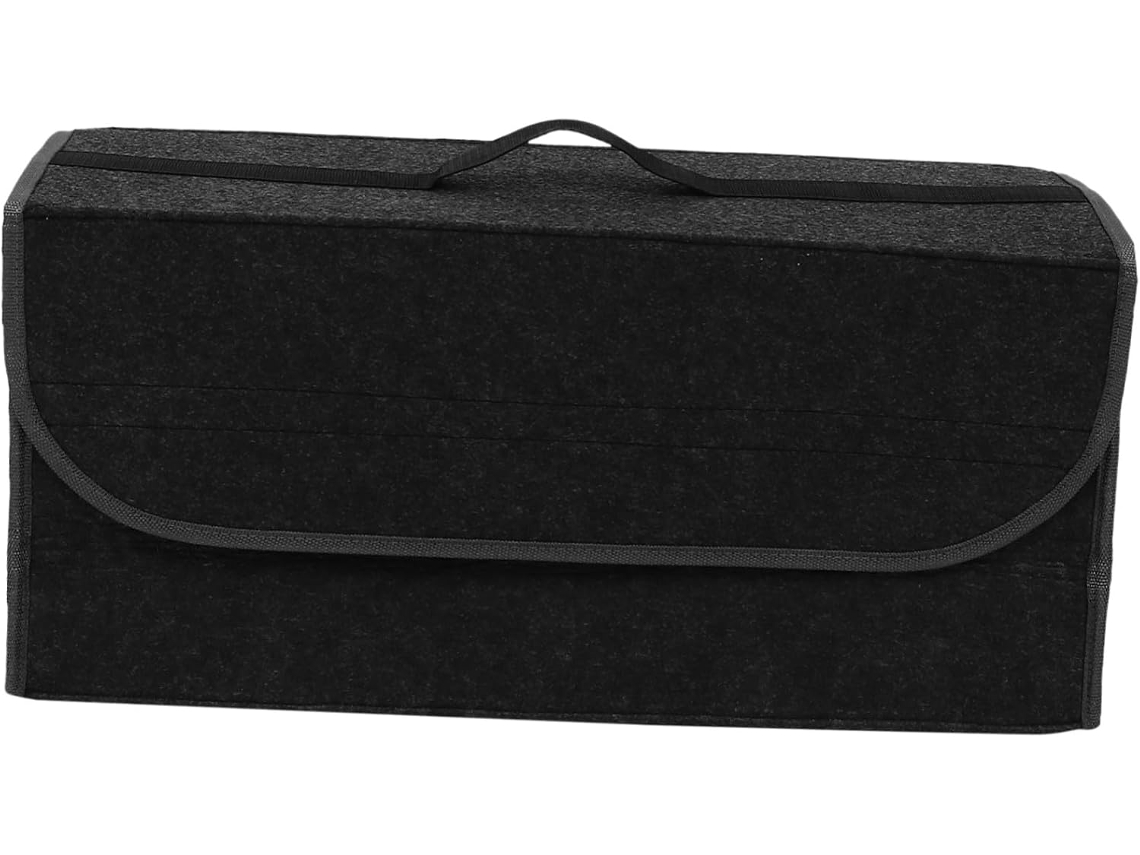 Organizador De Porta-malas Grande, Feltro Cinza Escuro, Caixa De Armazenamento Para Carro