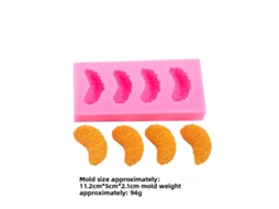 Molde De Silicone Com Motivos De Frutas: Laranja, Morango, Mirtilo, Framboesa, Para Decorar Doces E Gesso.