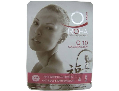 Creme de Rosto IROHA Anti-Rugas Tecido Mascara Q10 + Ha