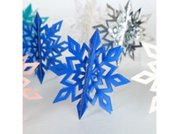 Enfeites De Flocos De Neve De Plástico Com Glitter Para Decoração De Inverno Em Árvores De Natal, Janelas E Ambientes Internos EE Aquaforge