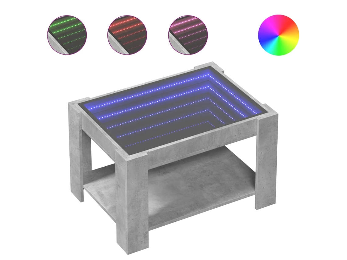 Coffee Table, Coffee Tables Vidaxl Cinzeto Madeira Processada (n/a)