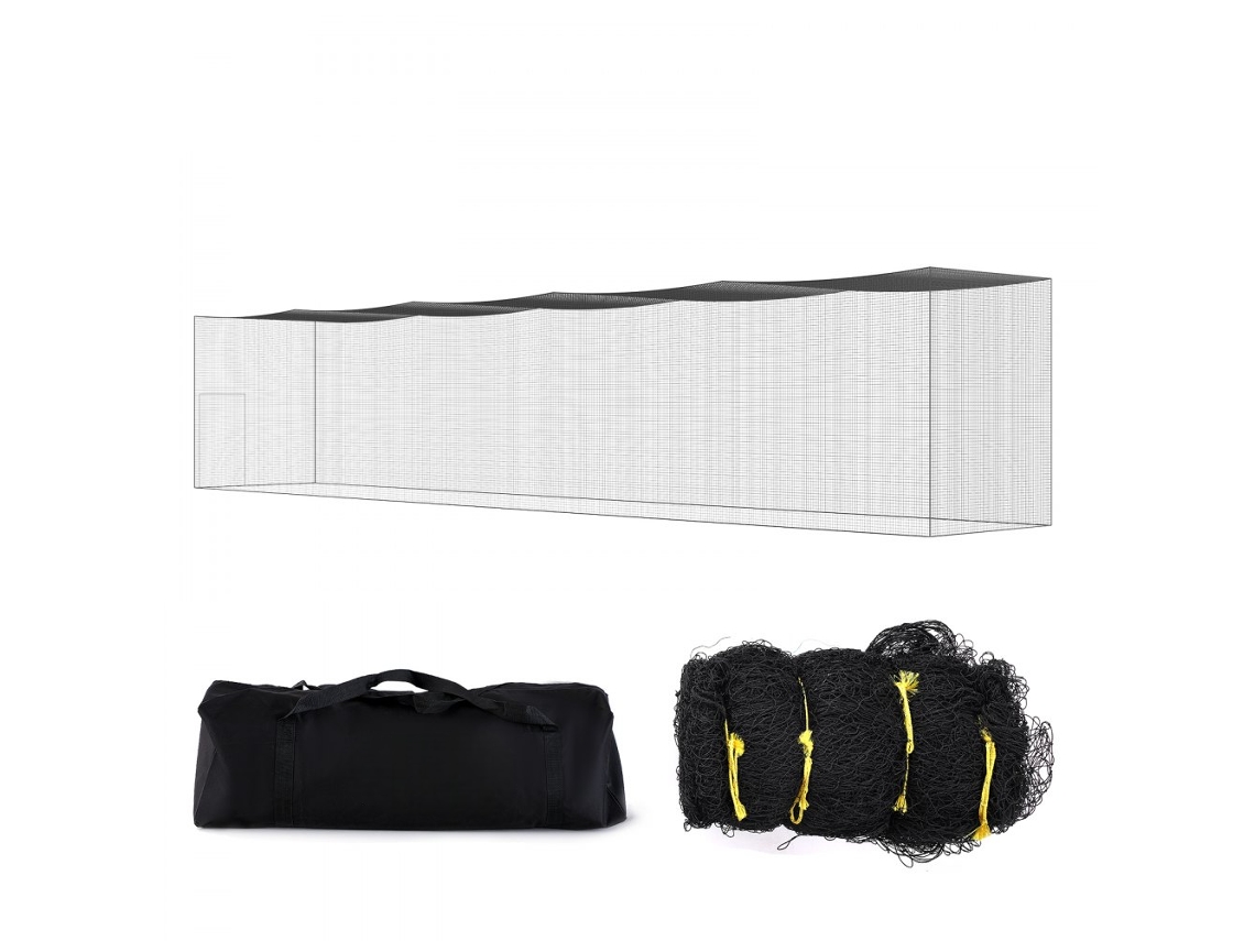 Rede De Treino Baseball/softball 21,7m Com Porta E Gaiola Portátil Tekmaquinas
