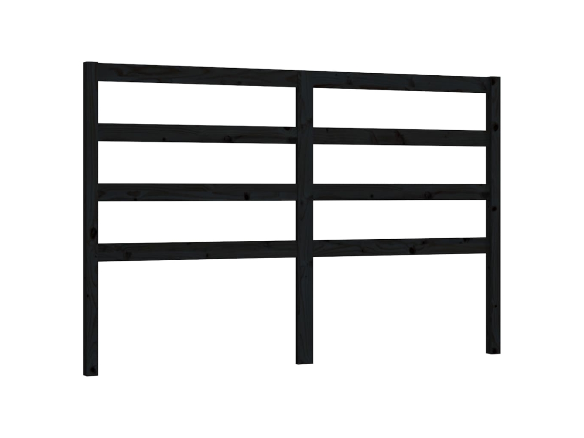 Cabeceira de Cama 146x4x100 Cm Pinho Maciço Marrom MAISON EXCLUSIVE