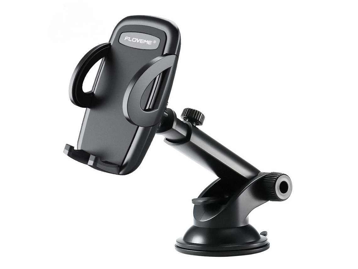 Suporte Ventilado Para Celular Com Viva-voz Para Painel De Carro E Para-brisa, Compatível Com Celulares De 3,8 A 6,5 ​​polegadas - Preto E Cinza (paco