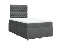 Box Spring Bed, Box Spring Beds Vidaxl Cinzeto Tecido (120 X 200 Cm)