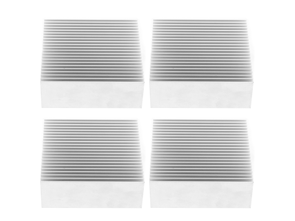 4 Dissipadores de Calor de Alumínio Radiador Cooler Aletas 69x27x69mm