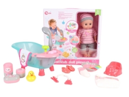 Boneca com Banheira e Acessórios LPM