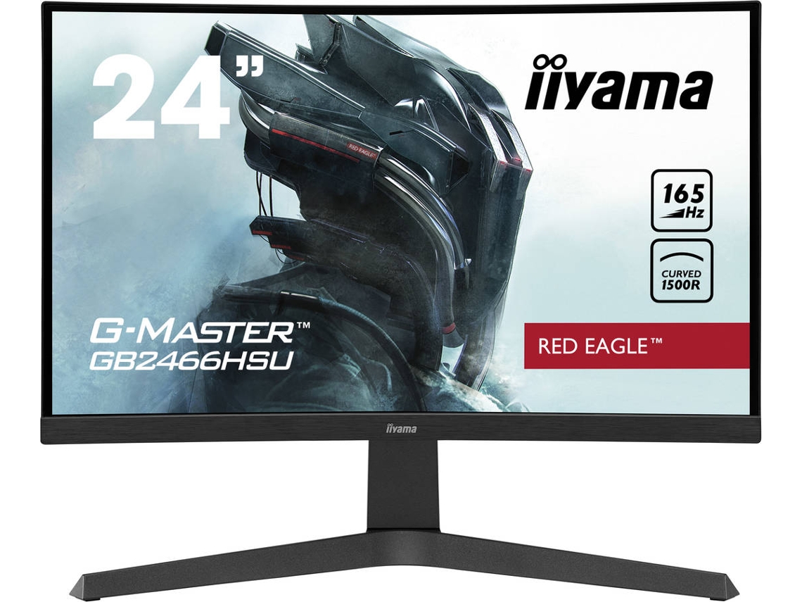 Monitor Curvo Gaming IIYAMA G-Master GB2466HSU-B1 (‎24'' - 1ms - 165 Hz - FreeSync Premium)