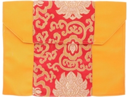 Bolsa Armazenamento Lavável Reutilizável Estilo Chinês Clássico Feita Cetim Embalar Estátuas Livros Sagrados GOKOCO