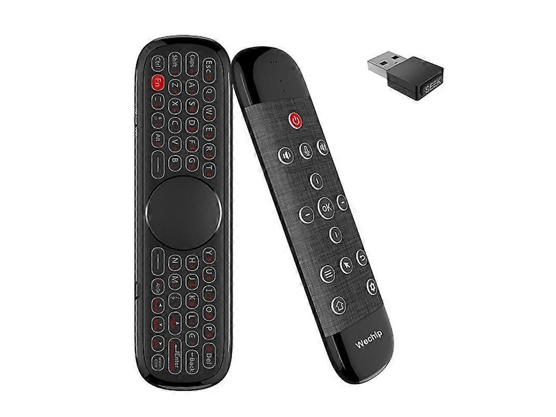 Lurelia Mini Teclado W2, 2,4 Ghz, Usb, Sem Fio, Retroiluminação, Abs, Cor Vermelho Para Smart Tv, Android Tv Box, Laptop, Windows