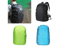 Capa De Chuva Multifuncional Resistente À Água Para Mochilas Escolares De 35/60l, Dobrável, À Prova De Chuva, Protetora, Preta.