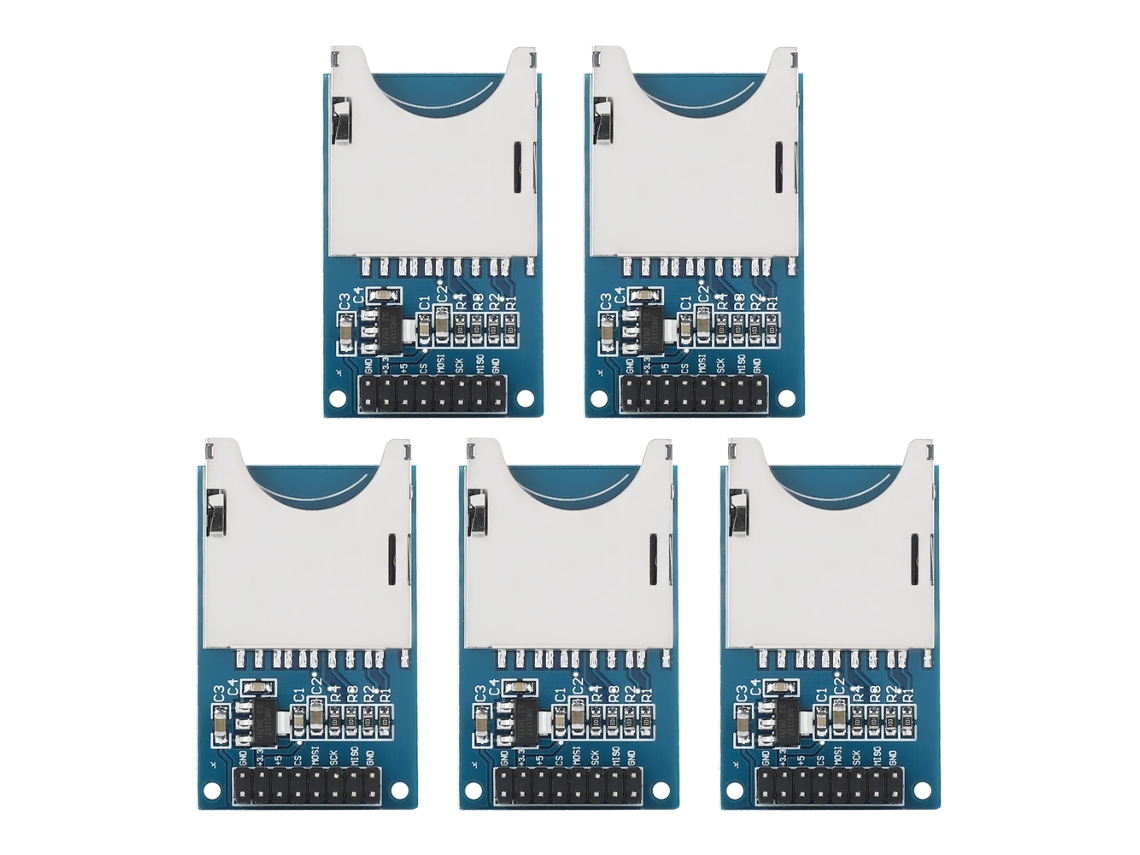 5pcs Módulo Leitor Cartão Sd Adaptador para Microcontroladores com Interface Serial