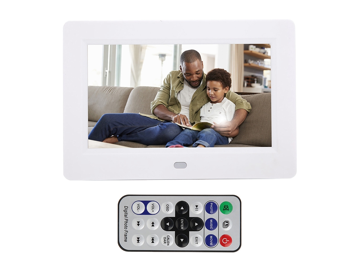 Porta-retratos digital Raum de 7 polegadas HD, álbum eletrônico com tela nítida para casa e presentes.