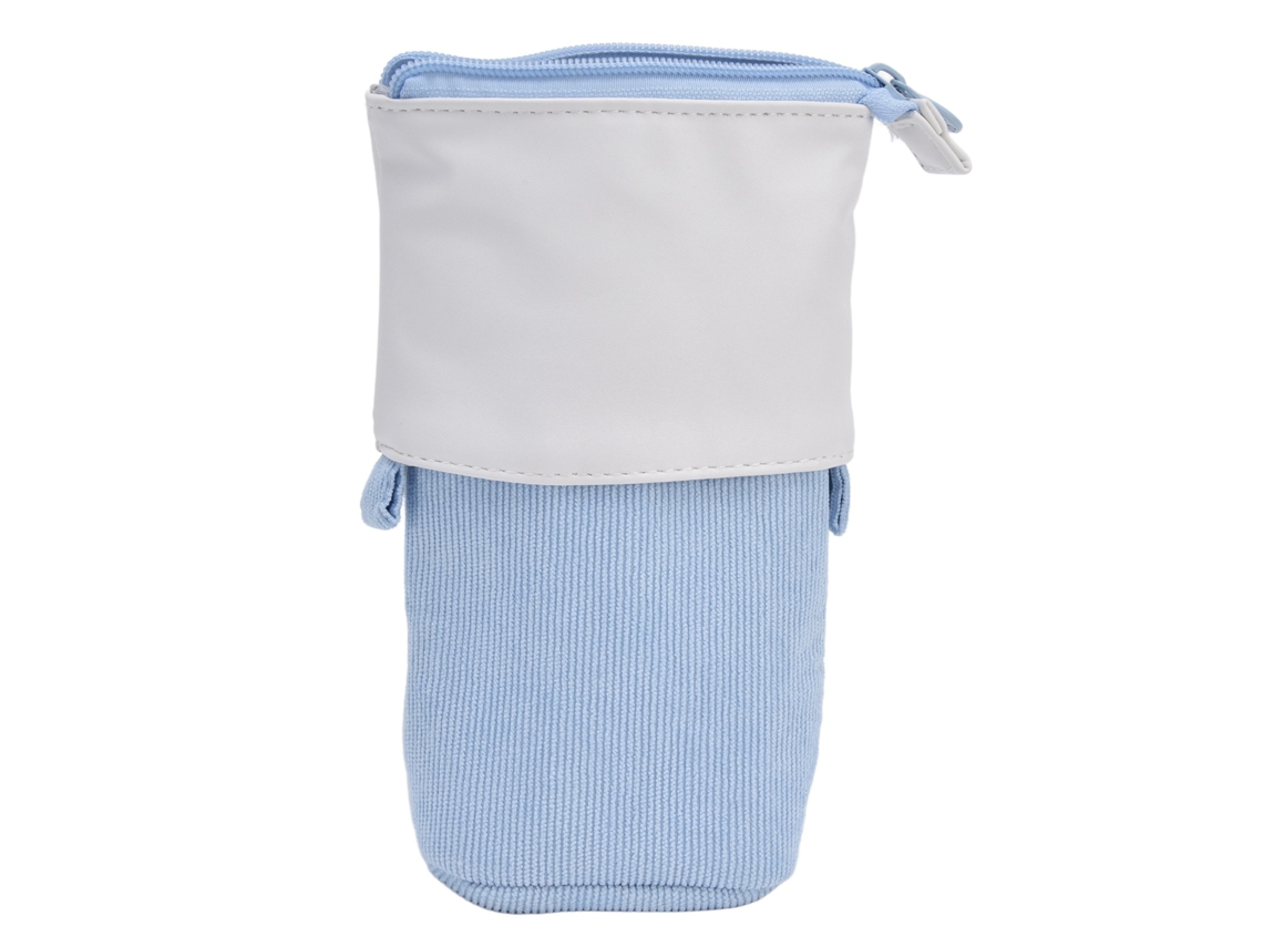 Estojo Para Lápis Com Suporte, Porta Canetas Telescópico, Portátil Maquiagem, Ideal Estudantes, Mulheres E Adolescentes, Na Cor Az Aquaforge