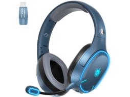 Fone de Ouvido Bluetooth com Clipe JIAPEI Estéreo, Bluetooth 5.0, Microfone para Ocasiões de Negócios (azul)
