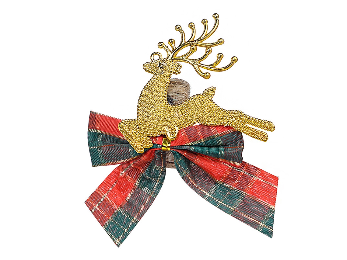Argolas de Guardanapo Natal, 6 unidades, estilo alce LAXISCREED