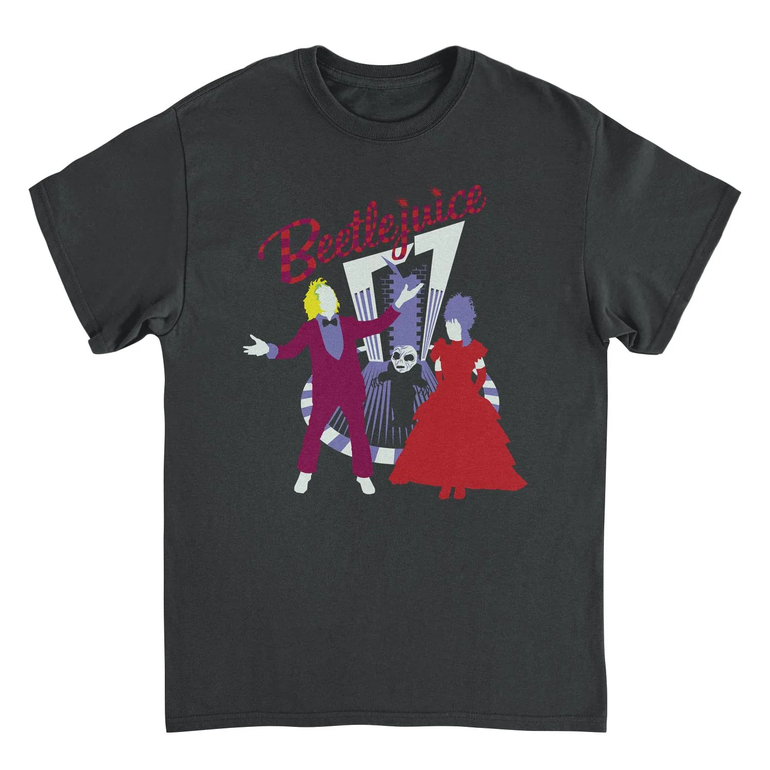 Unisex Adult T-shirt Rockinstone Beetlejuice Beetlejuice Blacksizexxl