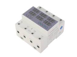 Laxiscreed Voltímetro E Amperímetro Trifásico Para Din Rail Com Proteção Automática Contra Sobretensão E Sobrecorrente