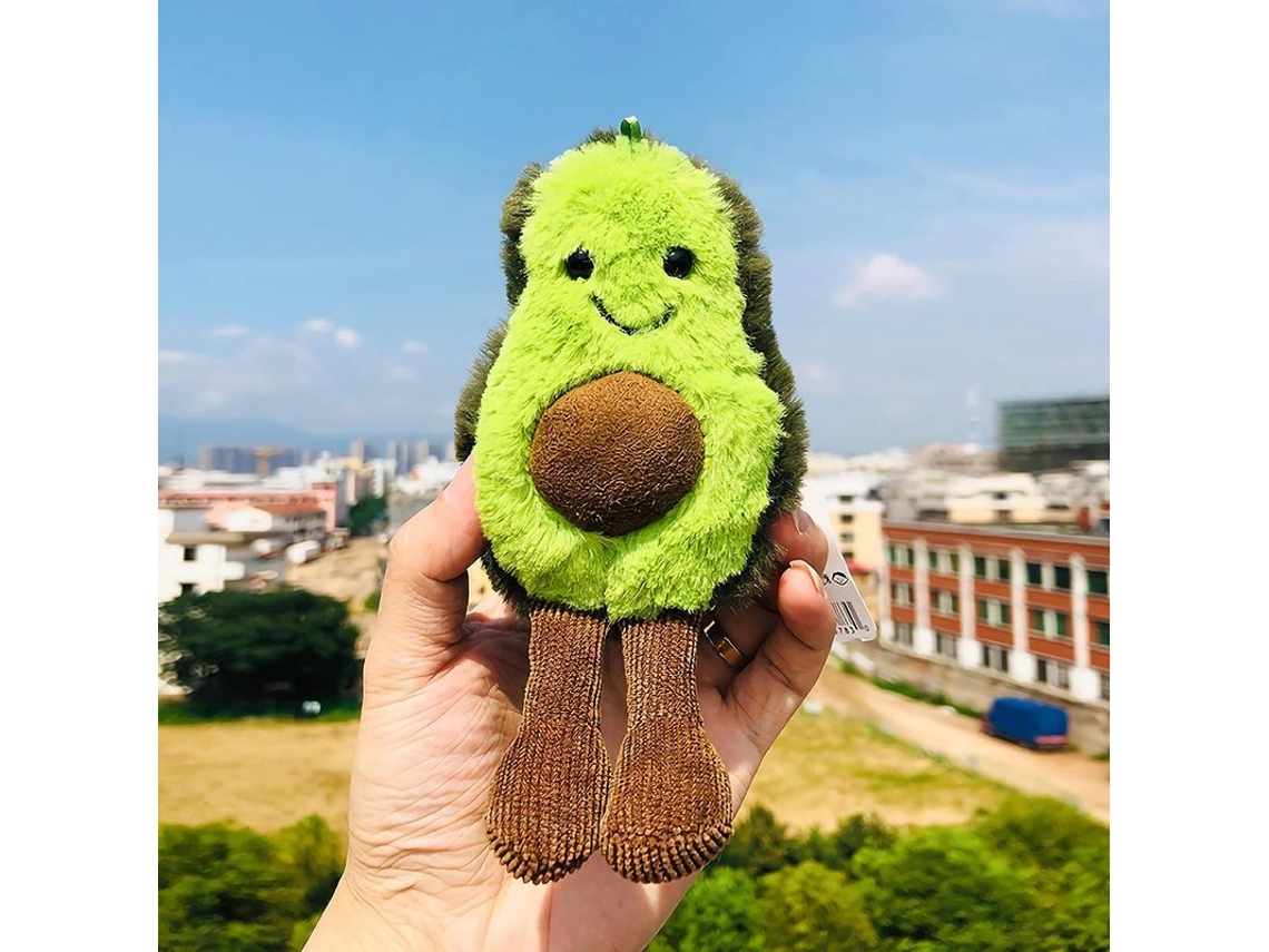 2026 brinquedo de Pelúcia Abacate Bonito Almofada de Recheio Presente para Crianças Amigos Chaveiro de Pelúcia 2 Pacotes 5.5 Polegadas