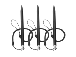 3 Lápices Ópticos Para Pantalla Táctil, Lápiz Capacitivo Portátil Con Cuerda De Resorte.