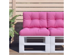 Almofadões para Paletes 2 Pcs Tecido Rosa HARLANV1