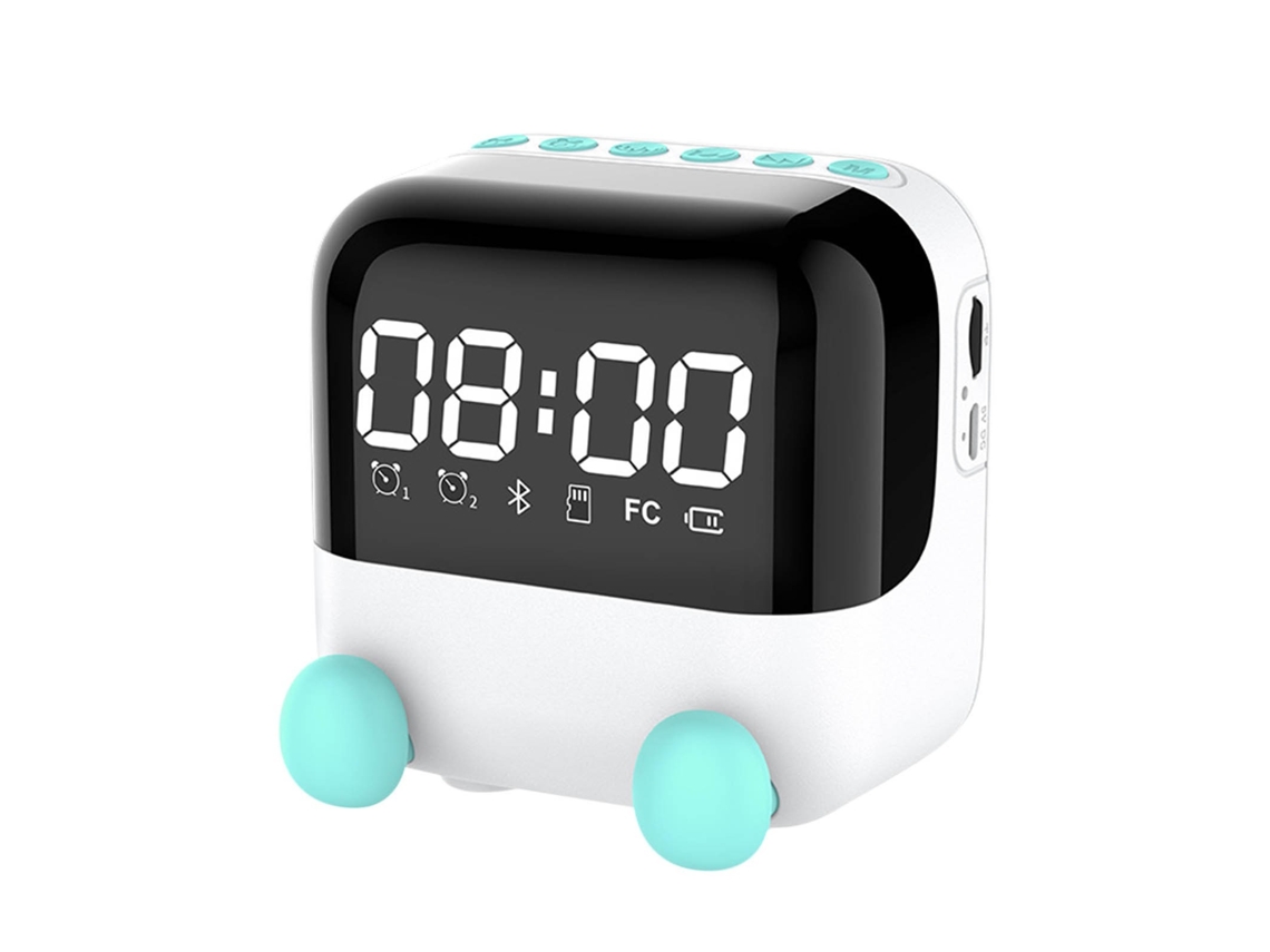 Despertador digital com Espelho Coluna Bluetooth Wireless a prova d'água