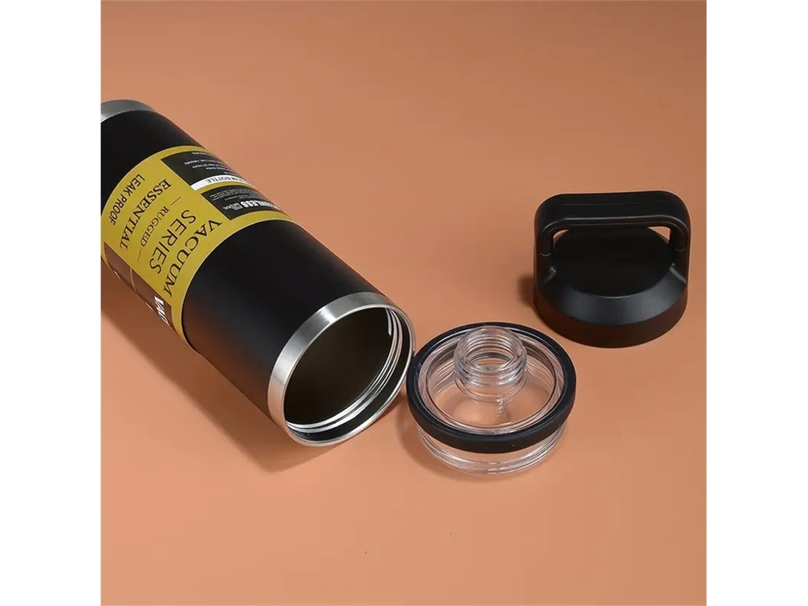 Garrafa De Água Ipree Branca Grande Capacidade De 1100ml Em Aço Inoxidável Com Isolamento A Vácuo À Prova De Vazamentos Para Esportes E Uso Portátil