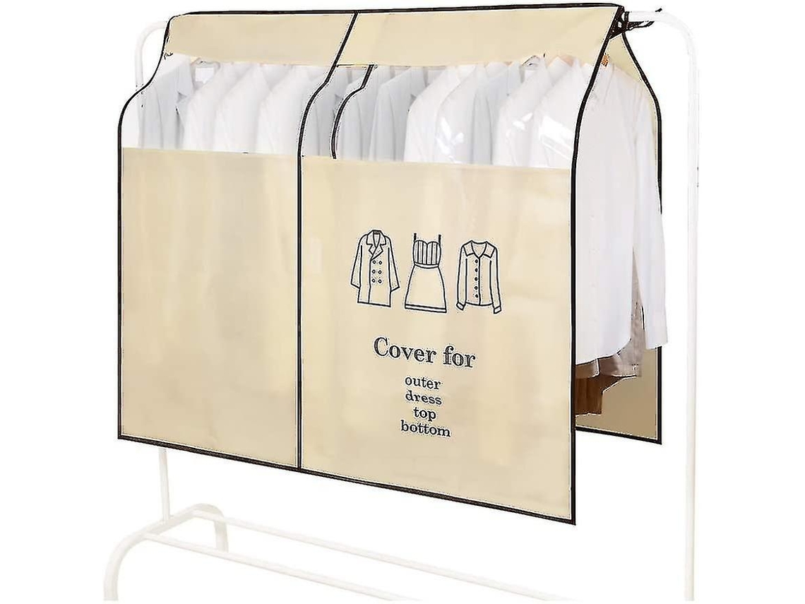 Lurelia Capa Para Roupa, Antipoeira, Com Fecho, Transparente, Para Ternos E Camisas, 90 X 110 Cm