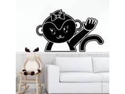 Adesivos de parede, adesivos de parede com animais para decoração de parede de sala de estar, 42x28cm