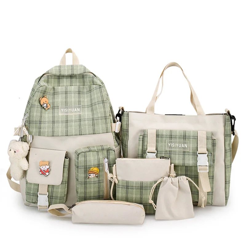 Conjunto Escolar, Feminina, 5 Peças Com Mochila