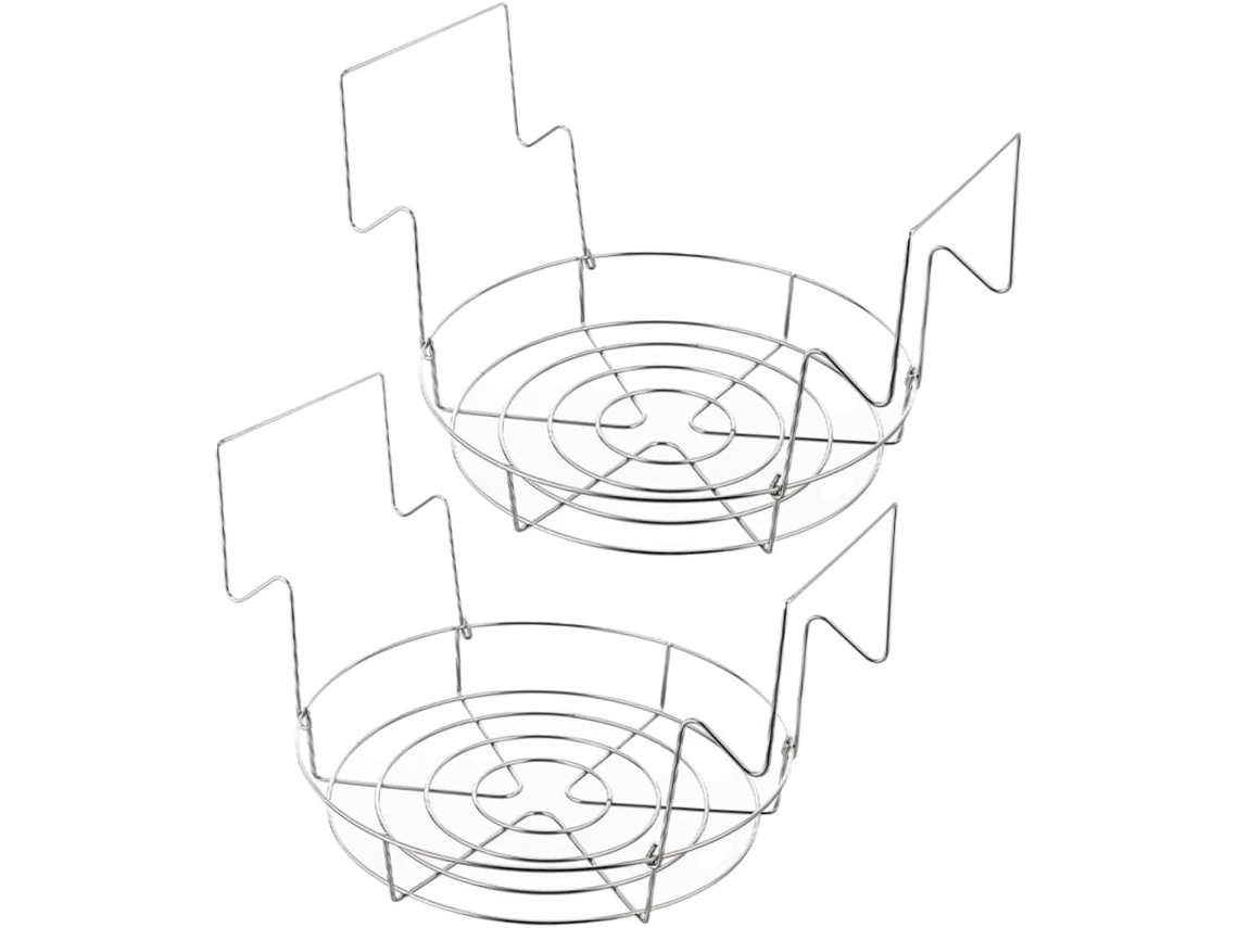 Suporte Para Potes Em Aço Inoxidável De 2 Peças, Suporte Multiuso Para Banho E Mamadeiras, Prático E Reutilizável Para C Gokoco
