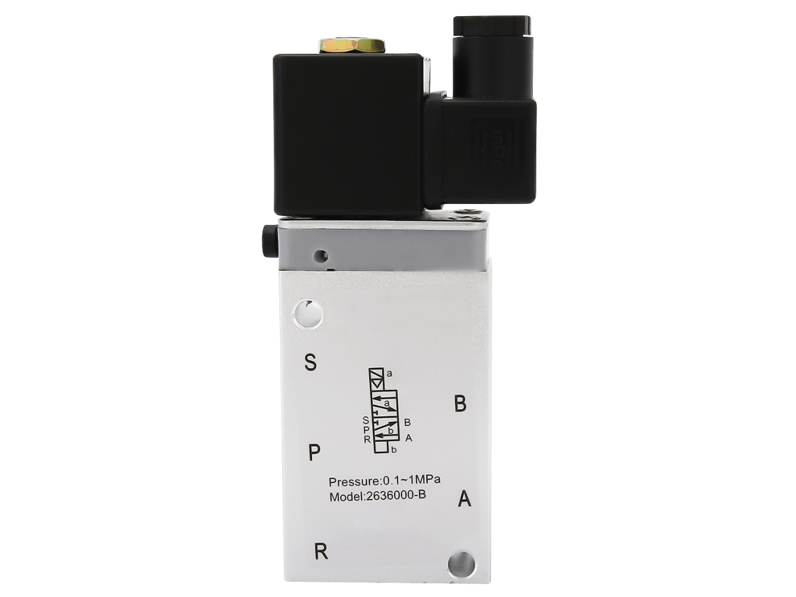 Válvula Solenóide Pneumática Direcional 2 Posições 5 Vias Ac 220v 13mm Alumínio