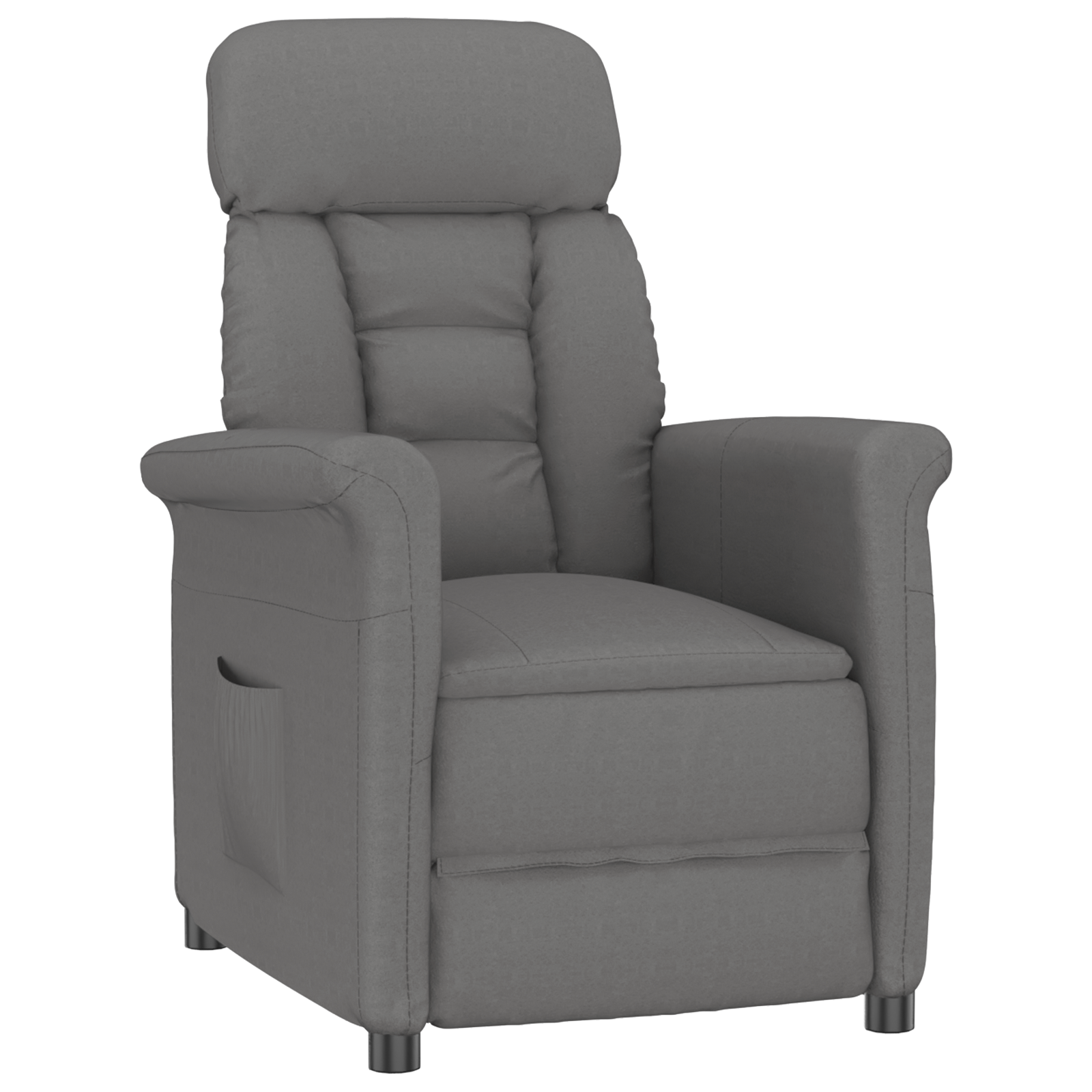 Conjunto 1 Poltrona Vidaxl Cinzento Microfibra (96,5 X 70,5 X 95 Cm)