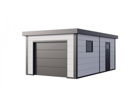 Garagem Metálica Nh2 | Branco | 628 X 358 Novo Habitat