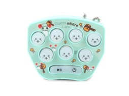 Primerox brinquedo de Jogo de Memória Hamster Mini Chaveiro com Botão Eletrônico Ciano